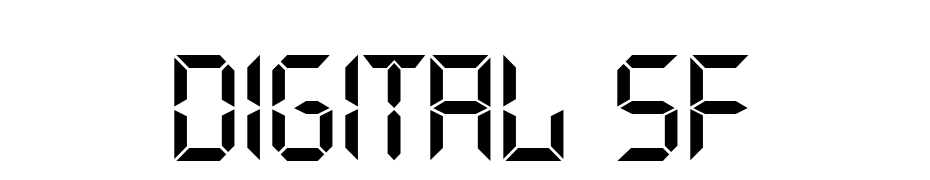 Digital SF Font Download Free