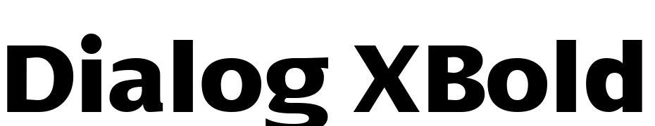 Dialog XBold Font Download Free
