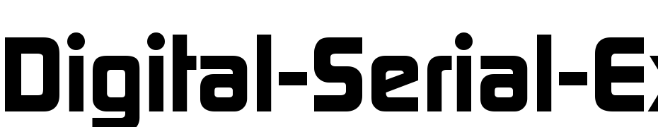 Digital Serial Extra Bold Regular Font Download Free
