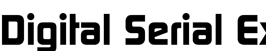 Digital Serial Extra Bold Regular Font Download Free