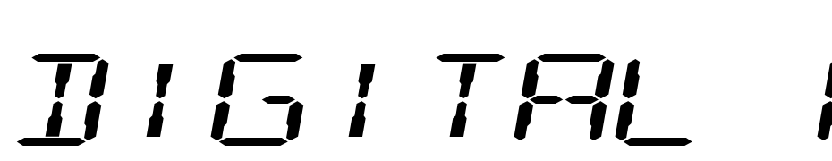 Digital Readout Expanded Font Download Free