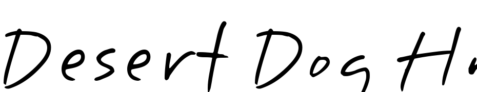 Desert Dog Hmk Font Download Free
