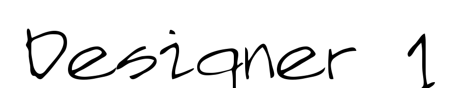 Designer 1 cкачати шрифт безкоштовно