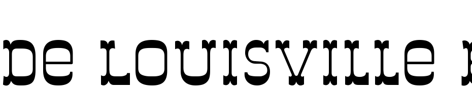 De Louisville Bold Font Download Free