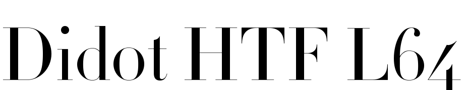 Didot HTF L64 Light Font Download Free