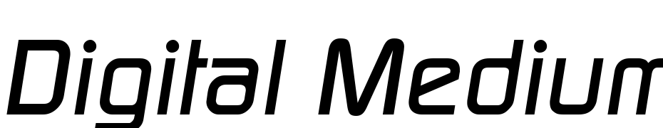 Digital Medium Ita Font Download Free