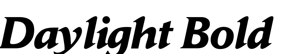 Daylight Bold Italic Font Download Free
