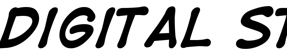 Digital Strip Bold Font Download Free