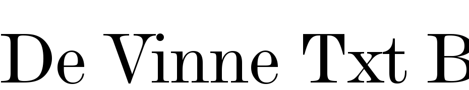 De Vinne Txt BT Font Download Free