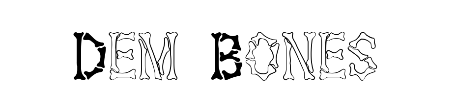 Dem Bones Font Download Free