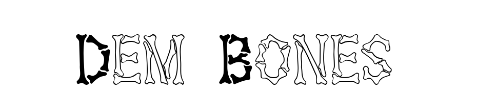 Dem Bones Font Download Free