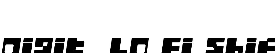 Digit  Lo Fi Shift Font Download Free