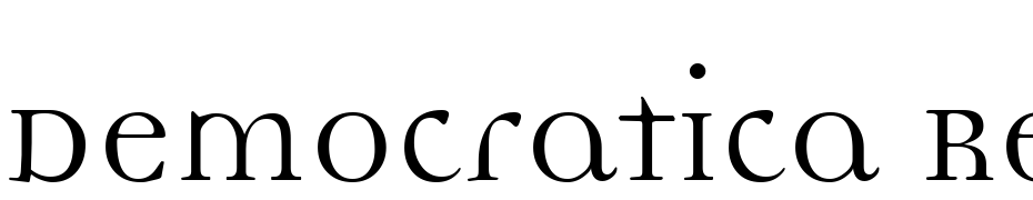 Democratica Regular Font Download Free