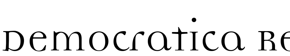 Democratica Regular Lining Regular Font Download Free