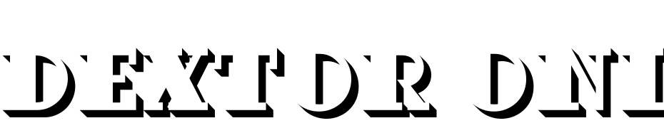 Dextor Onl Sha D Font Download Free
