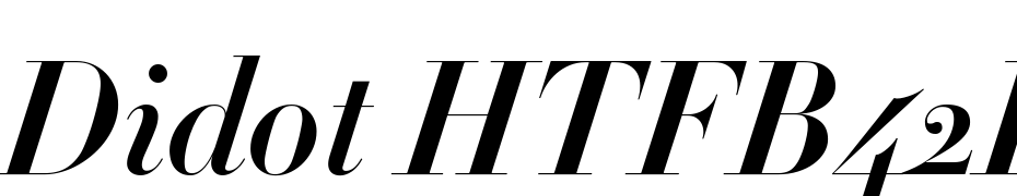 Didot HTF B42 Bold Ital Font Download Free