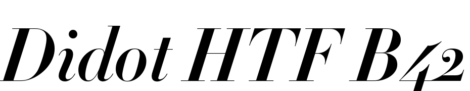 Didot HTF B42 Bold Ital Font Download Free