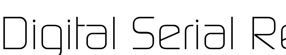 Digital Serial Regular Font Download Free