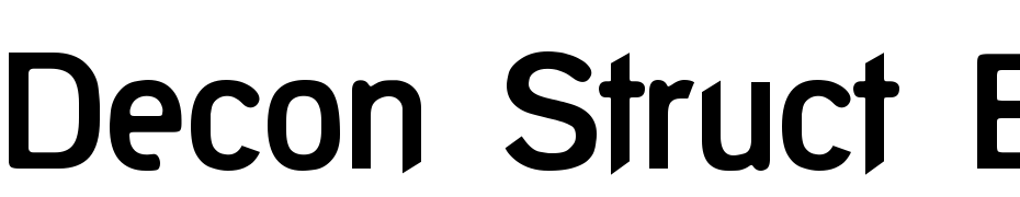 Decon Struct Bold Schrift Herunterladen Kostenlos