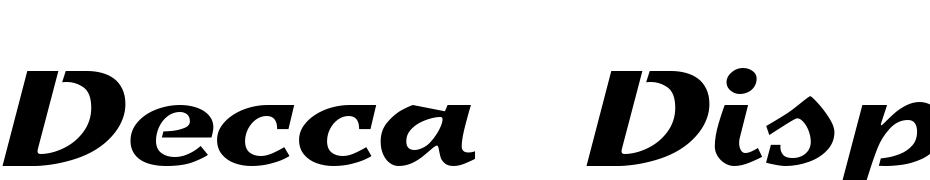 Decca Display SSi Font Download Free