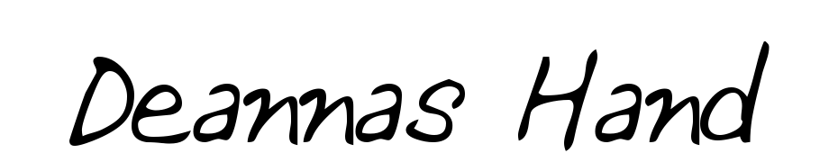 Deannas Hand Regular Font Download Free