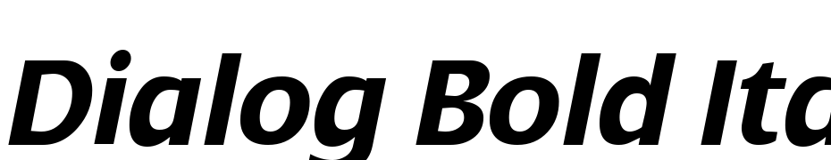 Dialog Bold Italic Font Download Free