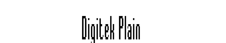 Digitek Plain Font Download Free