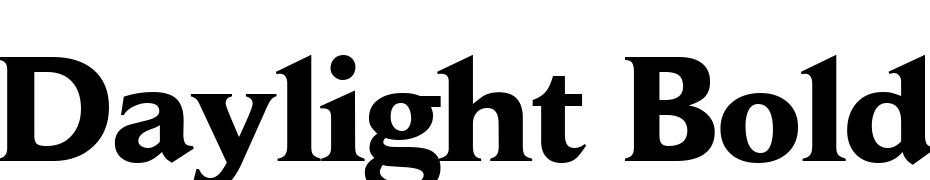 Daylight Bold Font Download Free