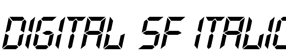 Digital SF Italic Font Download Free