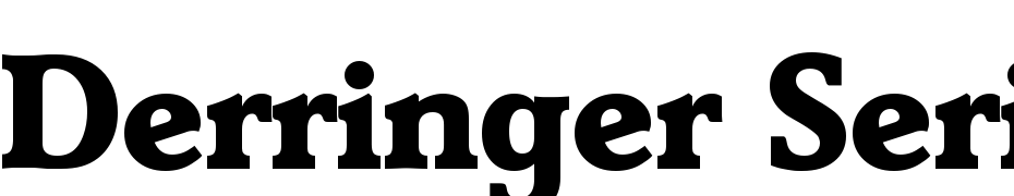Derringer Serial Extra Bold Regular Font Download Free