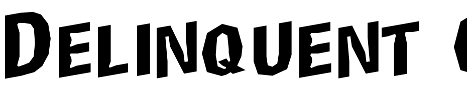 Delinquent Caps Skewd Font Download Free