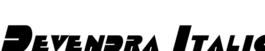 Devendra Italic Font Download Free