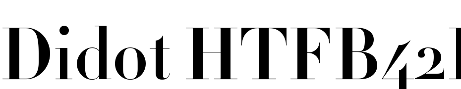 Didot HTF B42 Bold Font Download Free