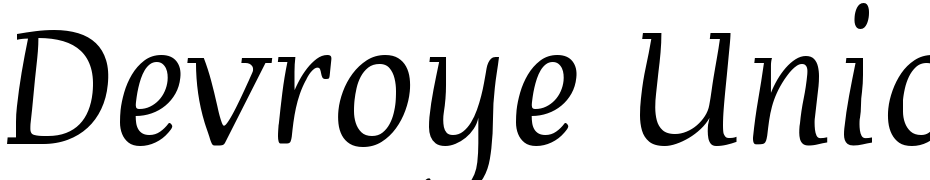 Devroye Unicode Font Download Free