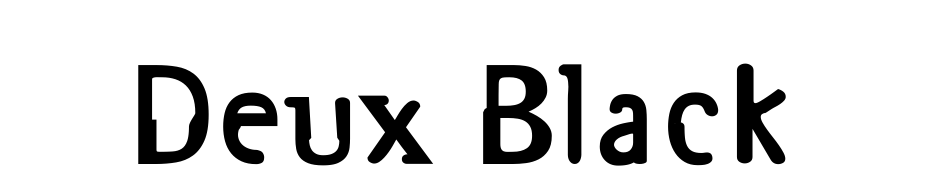 Deux Black Font Download Free