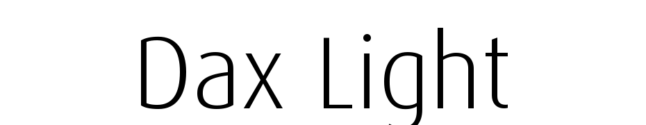Dax Light Font Download Free