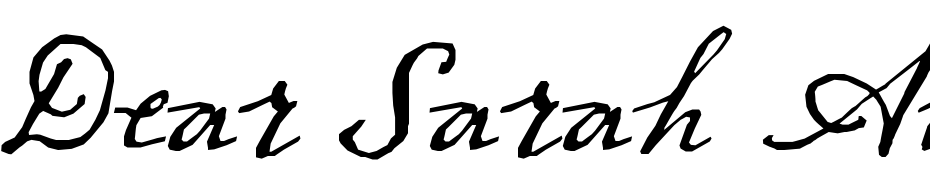 Dear Sarah Alt Two cкачати шрифт безкоштовно