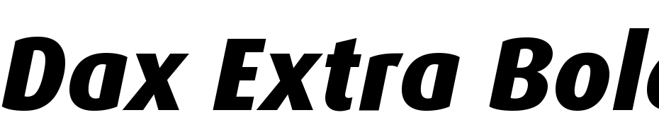 Dax Extra Bold Italic Font Download Free