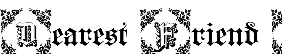 Dearest Friend Lite Font Download Free
