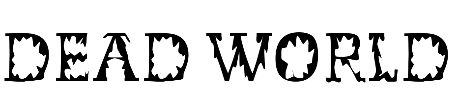 Dead World Font Download Free