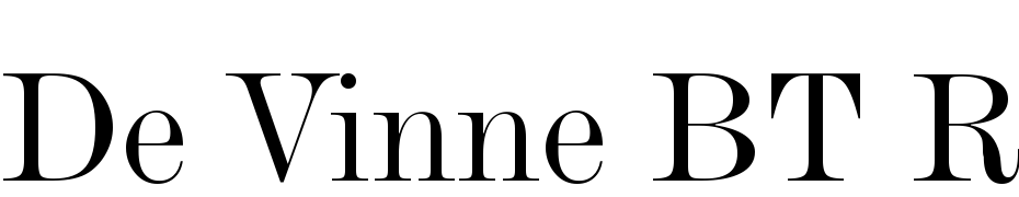 De Vinne BT Roman Font Download Free