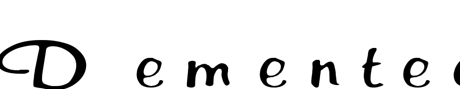 Demented 1 Font Download Free