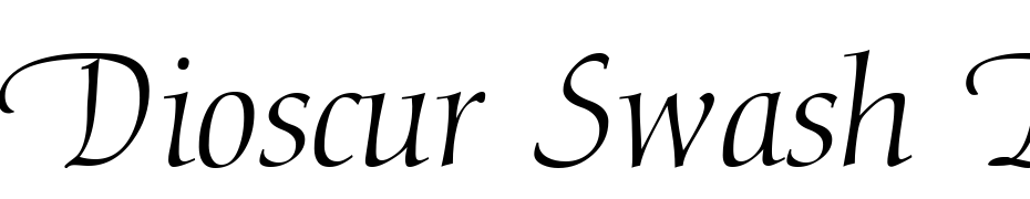 Dioscur Swash Regular Italic Font Download Free