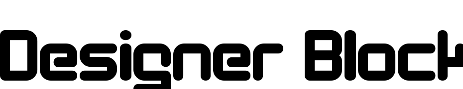 Designer Block Font Download Free