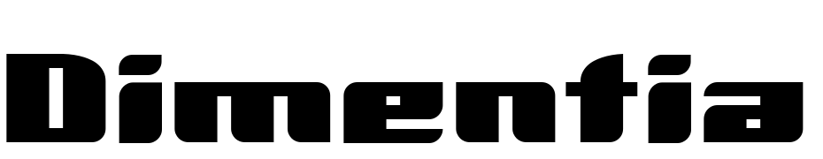 Dimentia Wide Font Download Free