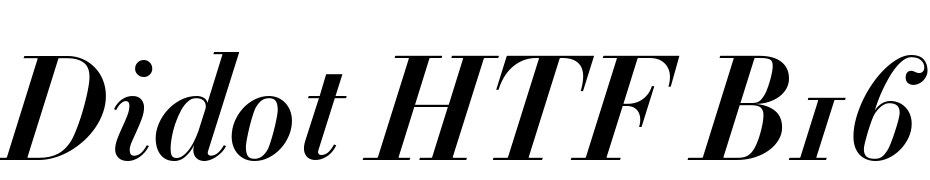 Didot HTF B16 Bold Ital Font Download Free