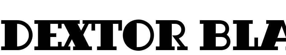 Dextor Bla D Font Download Free