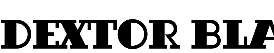 Dextor Bla D Font Download Free