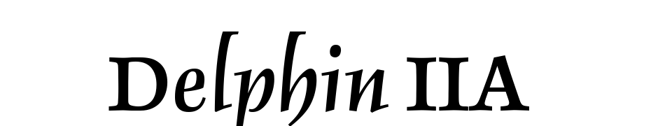 Delphin IIA Font Download Free
