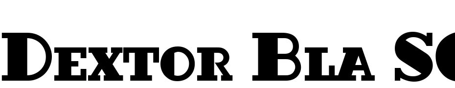 Dextor Bla SCD Font Download Free